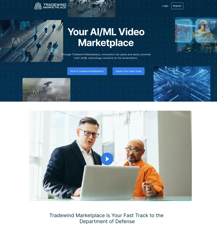 Tradewind Marketplace Homepage